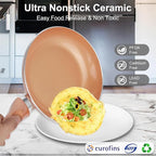 M MELENTA Pots and Pans Set Ultra Nonstick, Pre-Installed 11pcs Cookware Set - Image 3