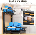 Sevenblue 2 Packs Under Sink Organizer, Height Adjustable 2 Tier Under Kitchen - Image 5