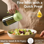 SWEET VIEW 2PCS Olive Oil Dispenser and Oil Sprayer – 16oz/470ml Glass - Image 3