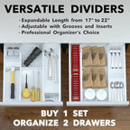 SpaceAid Bamboo Drawer Dividers - Image 5