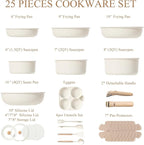 CAROTE Pots and Pans Set Non Stick, Cookware Sets, Kitchen Set, - Image 2
