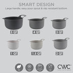 COOK WITH COLOR Nesting Plastic Mixing Bowl Set with Pour Spouts and Handles - Image 7
