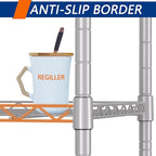 REGILLER 5-Wire Shelving Metal Storage Rack Adjustable Shelves, Standing - Image 7