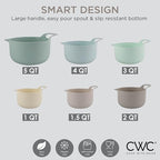 COOK WITH COLOR Nesting Plastic Mixing Bowl Set with Pour Spouts and Handles - Image 7