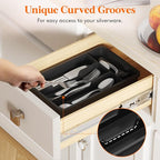 Lifewit Silverware Drawer Organizer Tray, Plastic Cutlery Storage - Image 5