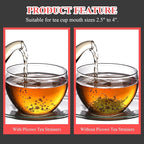 Bonsicoky 2 Pack Tea Strainer Bowl, Stainless Steel Loose Leaf Tea Filter - Image 4