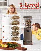 Electric Salt and Pepper Grinder Set - Image 2