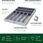 ROYAL CRAFT WOOD Luxury Bamboo Kitchen Drawer Organizer - Image 2