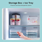 Ice Cube Trays with Lid and Bin, 1.0 IN Small Round Ice Cube Mold - Image 4