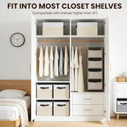 Criusia 6 Pack Large Toy Box Chest, Collapsible Sturdy Toy Storage Organizer - Image 3