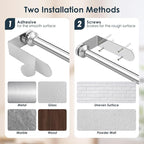 theaoo Paper Towel Holder Under Cabinet, One-Handed Tear Wall Mount Paper Towel - Image 7