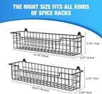 Spice Rack Organizer Wall Mount, Spice Organization Storage Shelf - Image 2