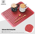 Silicone Dish Drying Mat, Non-Slip Easy Clean Sink Mat Large Heat-resistant - Image 3