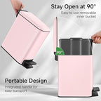 TIPGO Slim Bathroom Trash Can - Image 4