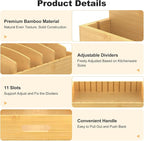 Housolution Pull Out Food Container Lid Organizer - Image 4
