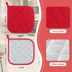 Joyhalo 6 Pack Pot Holders for Kitchen, Cotton Oven Holder - Image 2