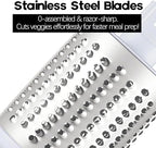 Rotary Cheese Grater with Handle, Round Mandoline Speed Kitchen Slicer - Image 6