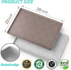 SIKADEER 28" x 22" Under Sink Mat Waterproof, Silicone Mat Kitchen Drawer Shelf - Image 3