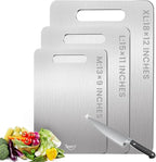 3 Pack Titanium Cutting Board, 100% Pure Titanium Cutting Boards by TESFLY