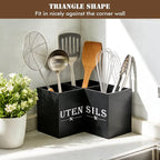 Large kitchen Utensil Holder, Wooden Utensil Organizer - Image 4