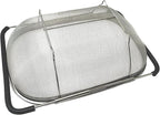 Over The Sink Stainless Steel Oval Colander - Image 4
