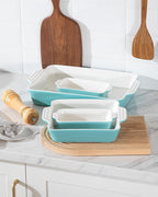 Sweejar Ceramic Bakeware Set of 4, Casserole Dishes - Image 4