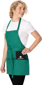 Chef Works Unisex Three Pocket Apron - Image 3