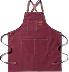 Tosewever Canvas Cross Back Chef Cotton Aprons by Tosewever