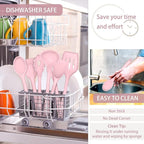 P&P CHEF Silicone Cooking Utensils Set of 7, Heat-proof Kitchen Utensils Set - Image 6