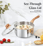 KOCH SYSTEME CS Stainless Steel Saucepan, 3 Quart Sauce Pan - Image 5
