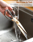 Kitchen Scissors All Purpose, ARCHIKING Kitchen Shears Cooking Scissor - Image 6