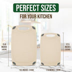 AXIOM CREATIONS 2-Piece Reversible Cutting Board Set Made from Natural Food - Image 4