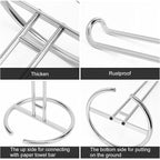 NearMoon Paper Towel Holder, Sturdy Paper Towel Stand Dispenser-All Metal - Image 4