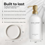 Luxury Glass Dish Soap Dispenser - Image 3
