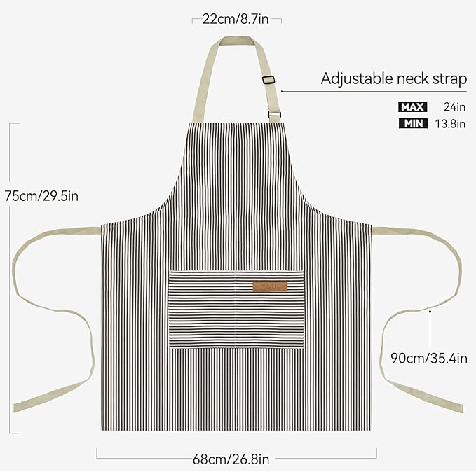 NLUS 2 Pack Cooking Aprons for Women - Image 5