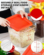 2QT NSF Food Storage Containers: 2 PCS Commercial Clear Square Food Storage - Image 8