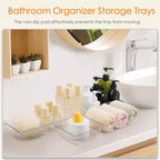 Criusia Drawer Organizer, 10 Pack Large Clear Plastic Set, 3 Size Versatile - Image 6