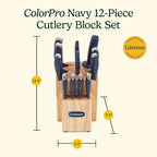 Cuisinart C77SSN-12P Color Pro Collection 12 Piece Knife Block Set - Image 6