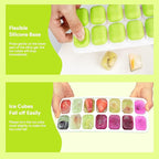 Ice Cube Trays 4 Pack, Airabc Silicone - Image 6