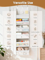 Criusia 2 Pack Over the Door Organizer, Heavy-Duty 6-Shelf Hanging Storage - Image 9