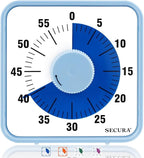Secura 60-Minute Visual Countdown Timer, 7.5-Inch Oversize Classroom Visual by Secura