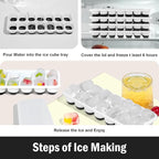 DclobTop Ice Cube Trays with Lid and Bin, Ice Trays - Image 4