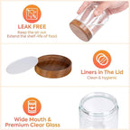 Yangbaga 12Pcs Glass Spice Jars - Image 3