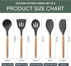 Herogo 5-Piece Cooking Utensils Set, Silicone Kitchen Utensils Set - Image 2