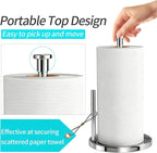 Paper Towel Holder Countertop, Standing Paper Roll Holder - Image 2