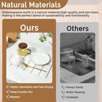 Small Stone Dish Drying Mat for Kitchen Counter, 15.7"×12" & 8"x4" Quick Dry - Image 7