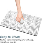 Rnivvi Coffee Mat, Hide Stain Rubber Backed Absorbent Dish Drying Pad - Image 5