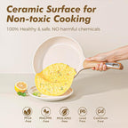 SENSARTE Ceramic Cookware Sets, Pots and Pans Set Nonstick, 20-Piece Induction - Image 2