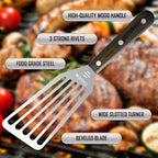 2 Pack Fish Spatula Stainless Steel，Flexible Metal Spatula Perfect - Image 7
