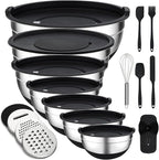 Unokit Mixing Bowls with Lids Set by Unokit